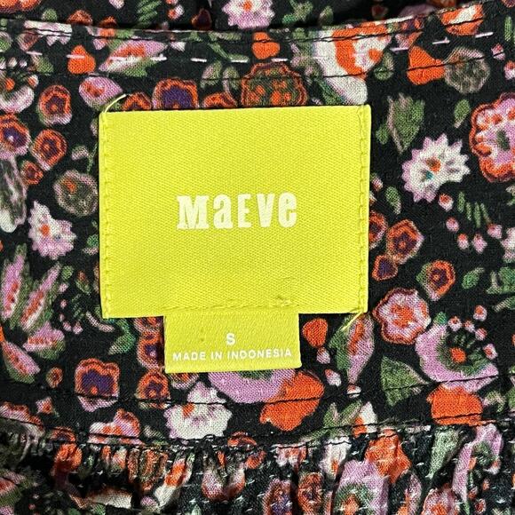 Maeve Anthropologie Womens Ditsy Floral Long Sleeve Button Down Blouse Small - Picture 10 of 12